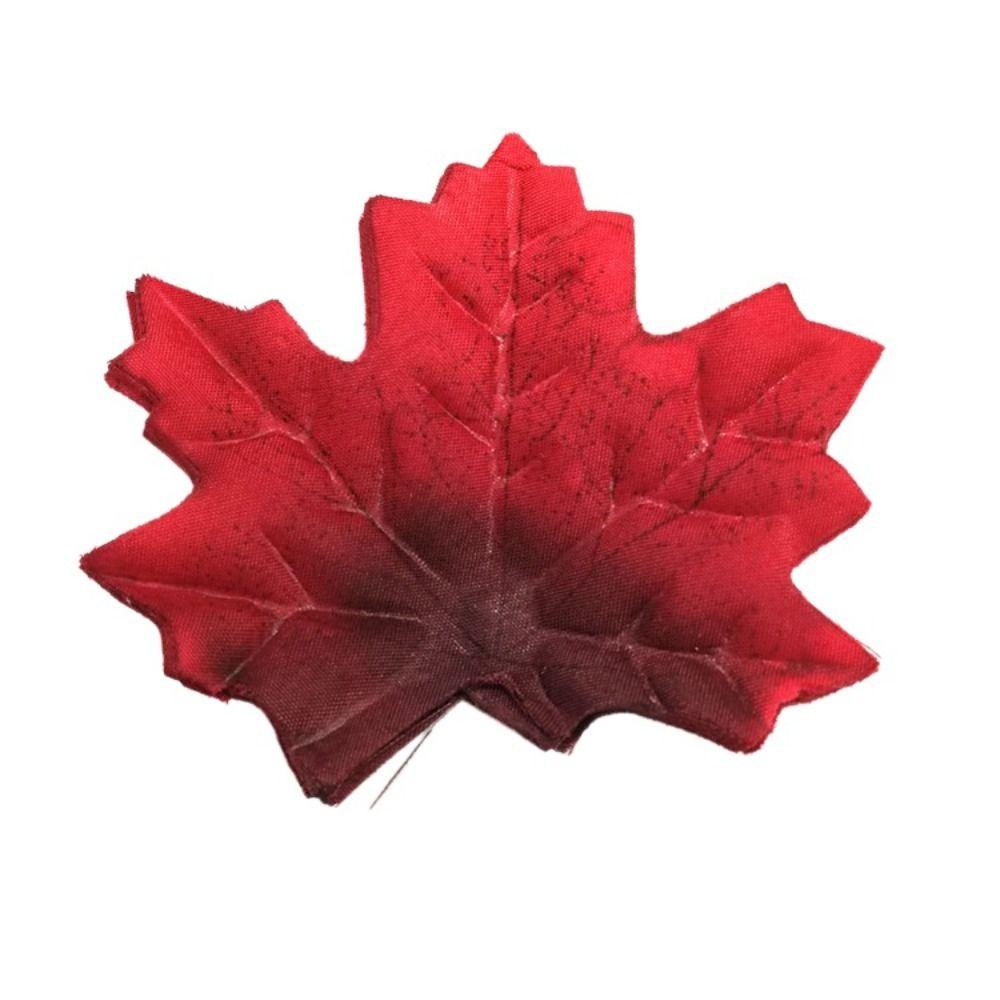 50Pcs/Pack Maple Leaves Artificial Leaf Plants Leaf Stacked Maple Leaves  Photo Props