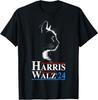 Harris Waltz 2024 Election Funny Cat Kamala Harris Tim Walz T-Shirt