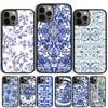 Сине-белый фарфоровый чехол для телефона для iPhone 17 Air 12 Plus Max для iPhone 17 Air 15 16e 11 13 14 Pro Max