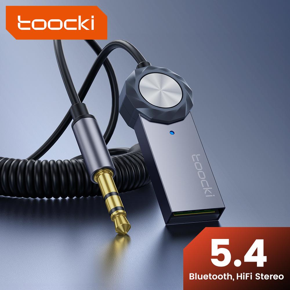 Bluetooth 5.4 Car Audio Receiver, Wireless Music Adapter with 3.5mm AUX Cable for Car Stereo & Wired Speaker
