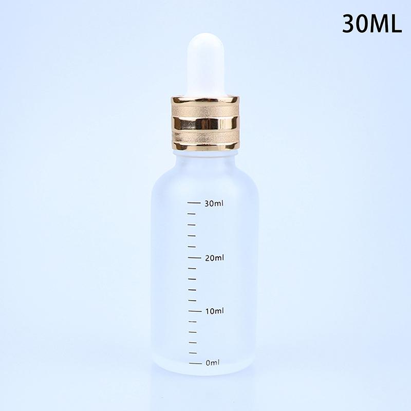 Liquid Pipette Bottle for Aromatherapy Travel Refillable 5ml-100ml Reagent Dropper Bottles with Scale Sanding Glass Eye Drop