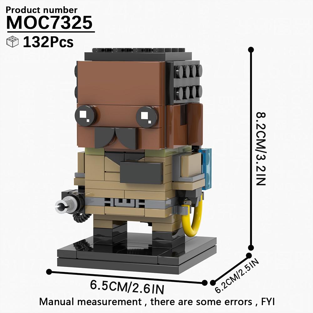 MOOXI Серия фильмов ужасов Набор MOC Кирпичи Машина Кирпичная Голова Модель Набор DIY Строительный Блок Образовательные Игрушки Для Детей Подарок на День Рождения