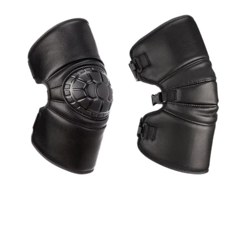Unisex Winter Electric Motorcycle Knee Pads: Cold-Proof, Waterproof, Windproof, Thickened Fleece-Lined Leg Warmers for Riding