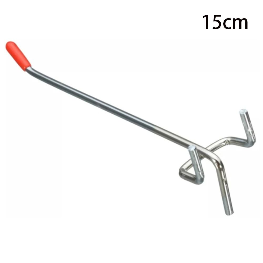 1Pcs Storage Rack Hole Board Hook Steel Wall Mount Oblique Hanger with Rubber Cover Hardware Tool Pegboard Hook