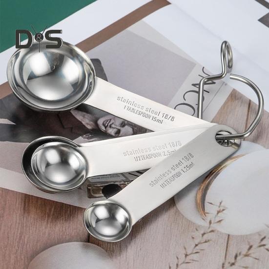 1 шт./1 комплект, долговечная мерная ложка с полированной поверхностью, практичная мерная ложка для приправ, специй, порошка, измерительный инструмент