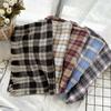 Plaid Imitation Cashmere Winter Scarf Fashionable and Warm Office Shawl for Women with Short Beards