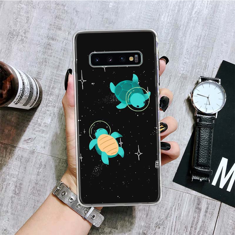 Мультяшная Морская Черепаха Черепаха Чехол для Телефона Для Samsung Galaxy S26 S25 Edge S24 S23 FE S22 Ultra S21 Plus S20 + Fundas Чехол Coque Ga
