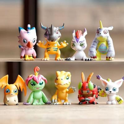 Игрушечная модель 9 штук Digimon Digital Monster, милая модель персонажа для экшена