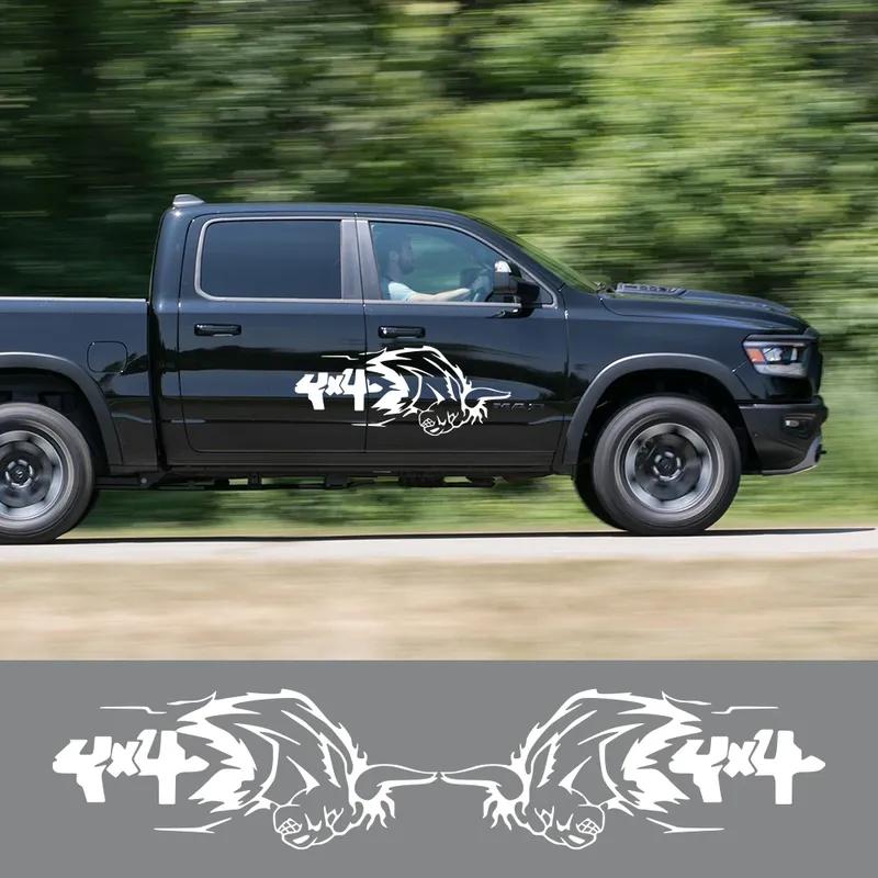 4x4 Бык Внедорожник Наклейка Графика Бык Виниловый Декор Наклейки Украшение Пикапа Покрытие Мотоцикла Авто Тюнинг Аксессуары