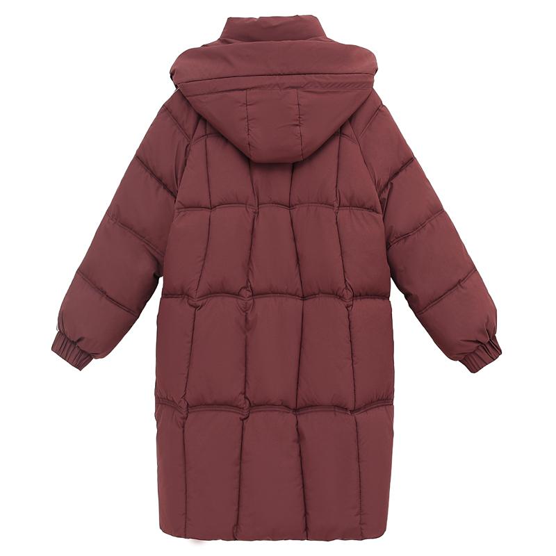 Fashion Women Winter Long Coats Elegant Thick Warm Parkas Hooded Loose Outerwears Lady Jackets