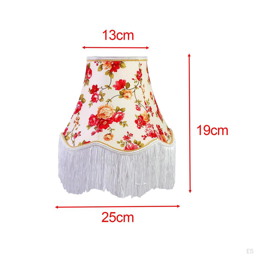 Классический абажур с декоративной бахромой для домашнего и офисного освещения