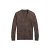 Polo шерстяной вязаный свитер на пуговицах мужской свитер коричневый MNPOSWE16820776-200