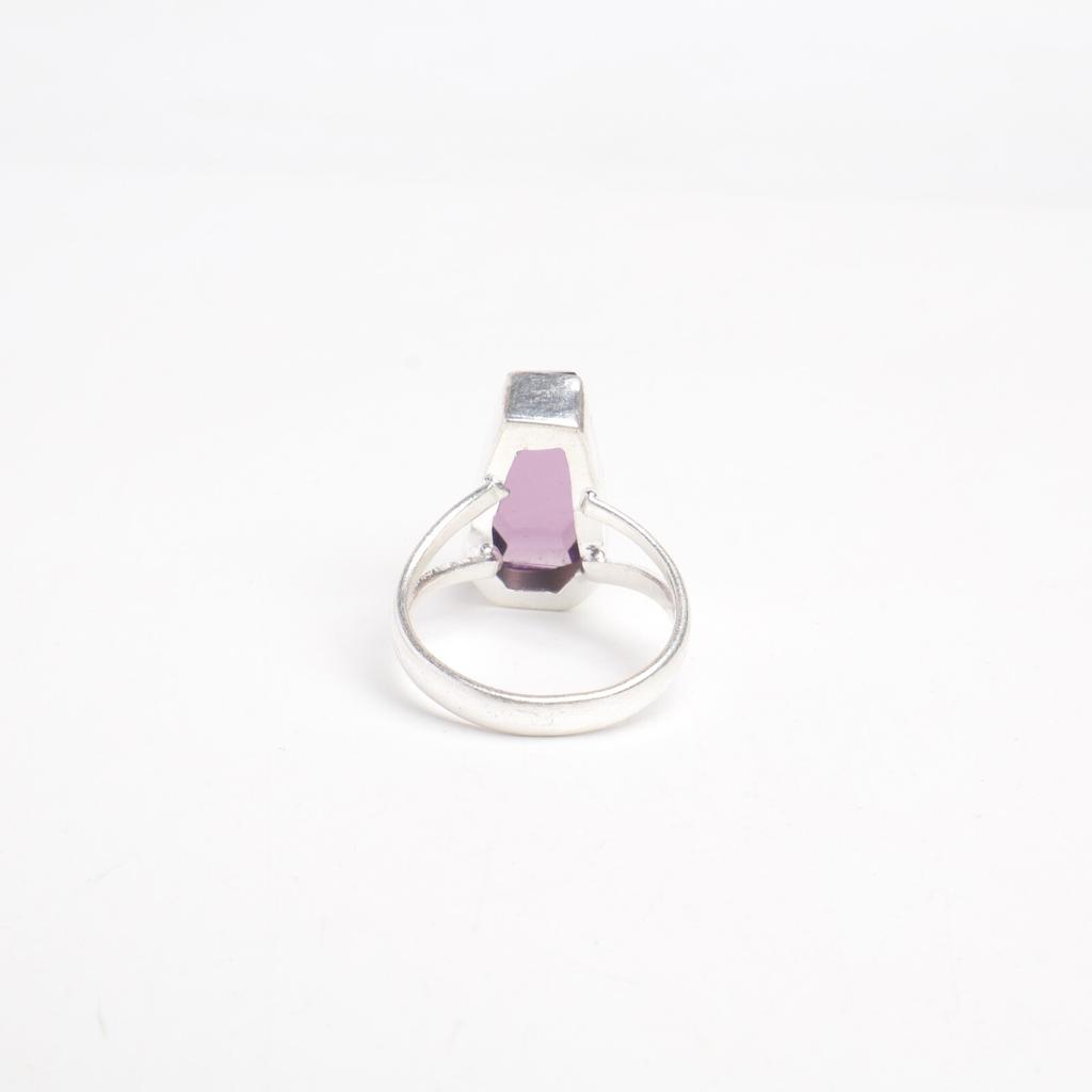 Amethyst Gemstone 925 Sterling Silver Jewelry Handmade Engagement Ring For Women RR-47-4