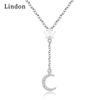 Женское ожерелье Lindon, кулон из медного сплава, циркон, модный подарок