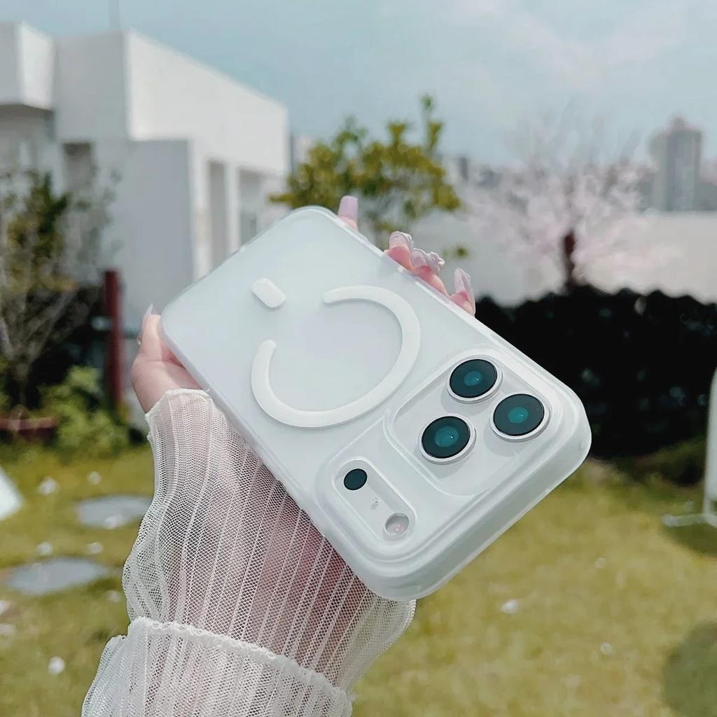 Новый противоударный матовый полупрозрачный чехол MagSafe для iPhone 17, 17 Air, 17 Pro, 17 Pro Max с магнитной беспроводной зарядкой.