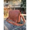 Men's New Goat Leather Messenger Shoulder Laptop Handmade Claasic Bag