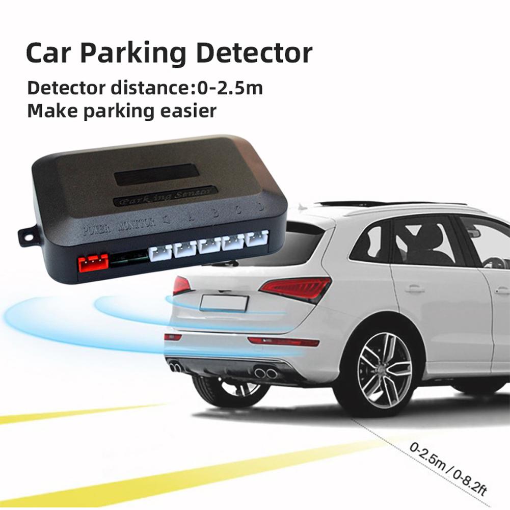 12V Car Parking Sensor Kit 4 Probe 22mm Backup Radar Sound Alert Parking Detector Pure Buzzer No Display for Vehicle Automobile
