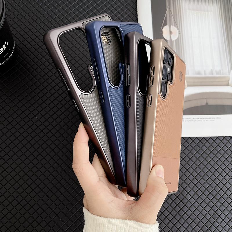 Чехол KIGC серии Ultimate Perfection для Samsung Galaxy S23 S24 S25 Ultra Plus, задняя крышка из матовой кожи