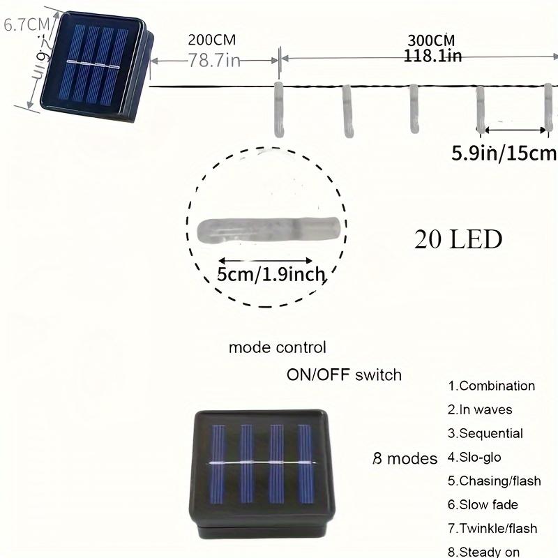 Светильники на солнечных батареях, цветные светодиодные уличные садовые украшения, режимы освещения и кнопочное управление - энергосбережение, космическая тема