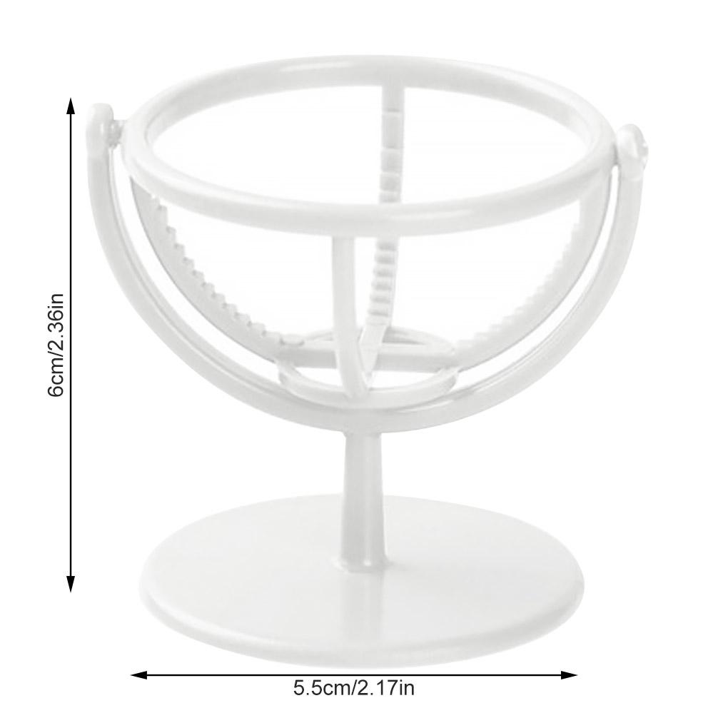 Wall Hanging Sponge Egg Holder Bracket Rotatable Makeup Powder Puff Support Shelf Storage Rack