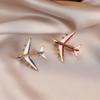 Alloy Oil-dripping Aircraft Brooch, High-end, Niche Design, Light Luxury Brooch, Suit Accessory, Corsage