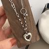 925 Sterling Silver Hollow Heart Necklace For Women Geometric Necklace Party Jewelry Gifts 2022 New
