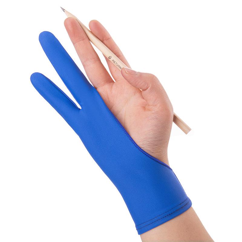 Two-Finger Anti-Touch Art Gloves: Sweat-Proof, Stain-Resistant for Oil Painting, Sketching, and Drawing.