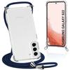 Case with Lanyard - BOOLING - for Samsung S22 - Shockproof TPU - Reinforced Protection - Navy Blue