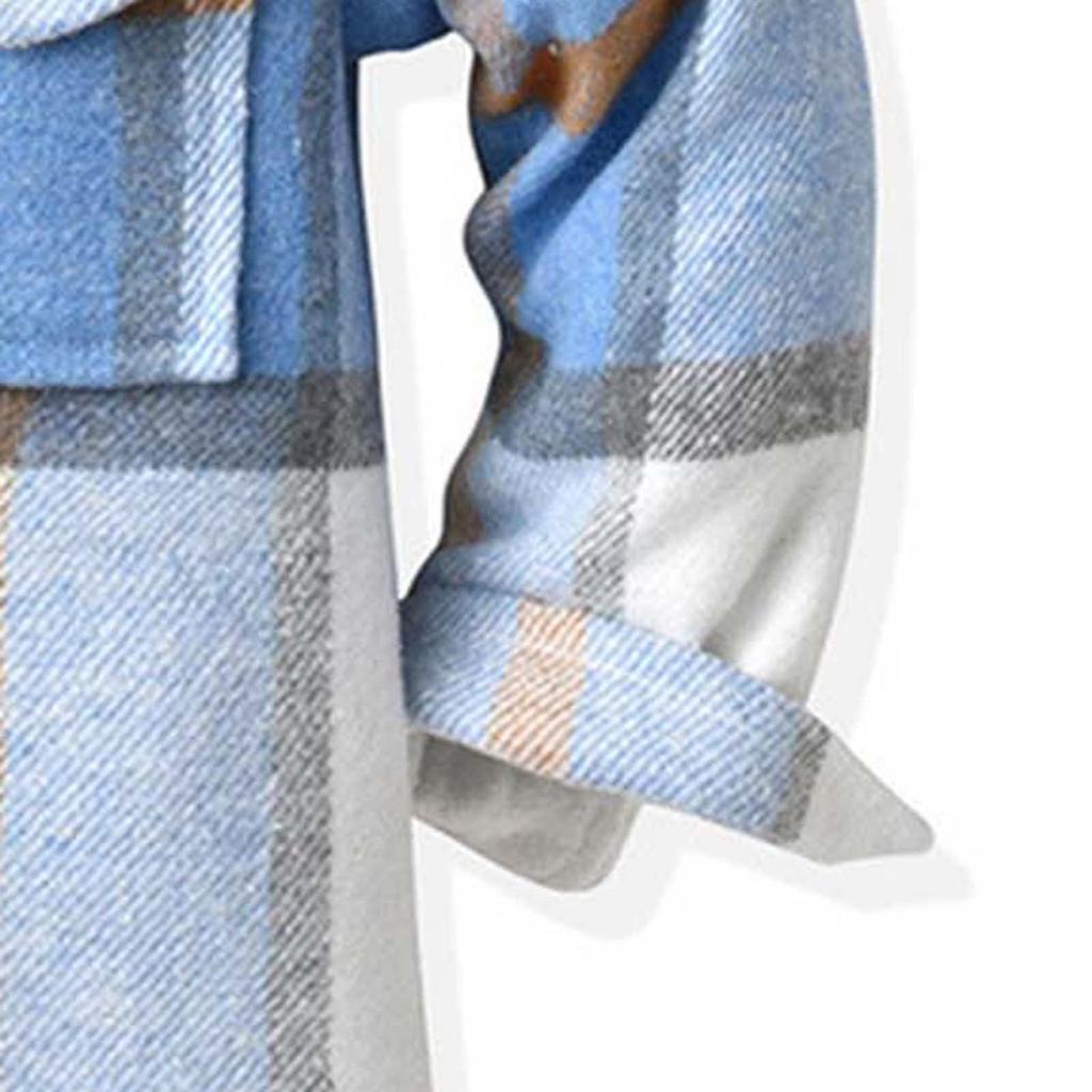 Kids Toddler Flannel Shirt Jacket Plaid Long Sleeve Lapel Button Down Shacket Baby Boys Girls Fall Shirt Coat Outwear