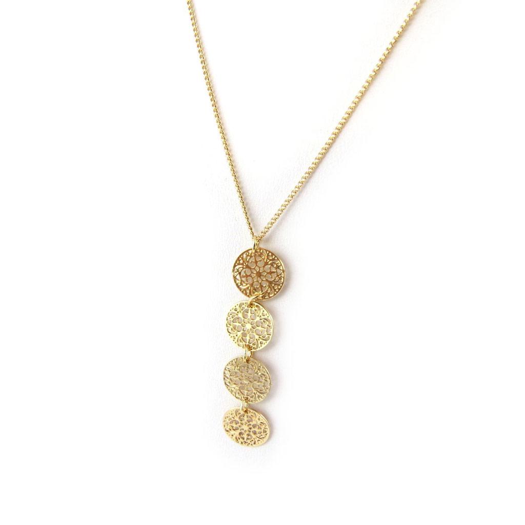 Les Trésors De Lily [N8202] - Золотое дизайнерское колье «Кармен»