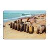 Desert Beach With Old Wood Metal Plaque Poster Rusty Customize Customize Funny Party Tin Sign Poster