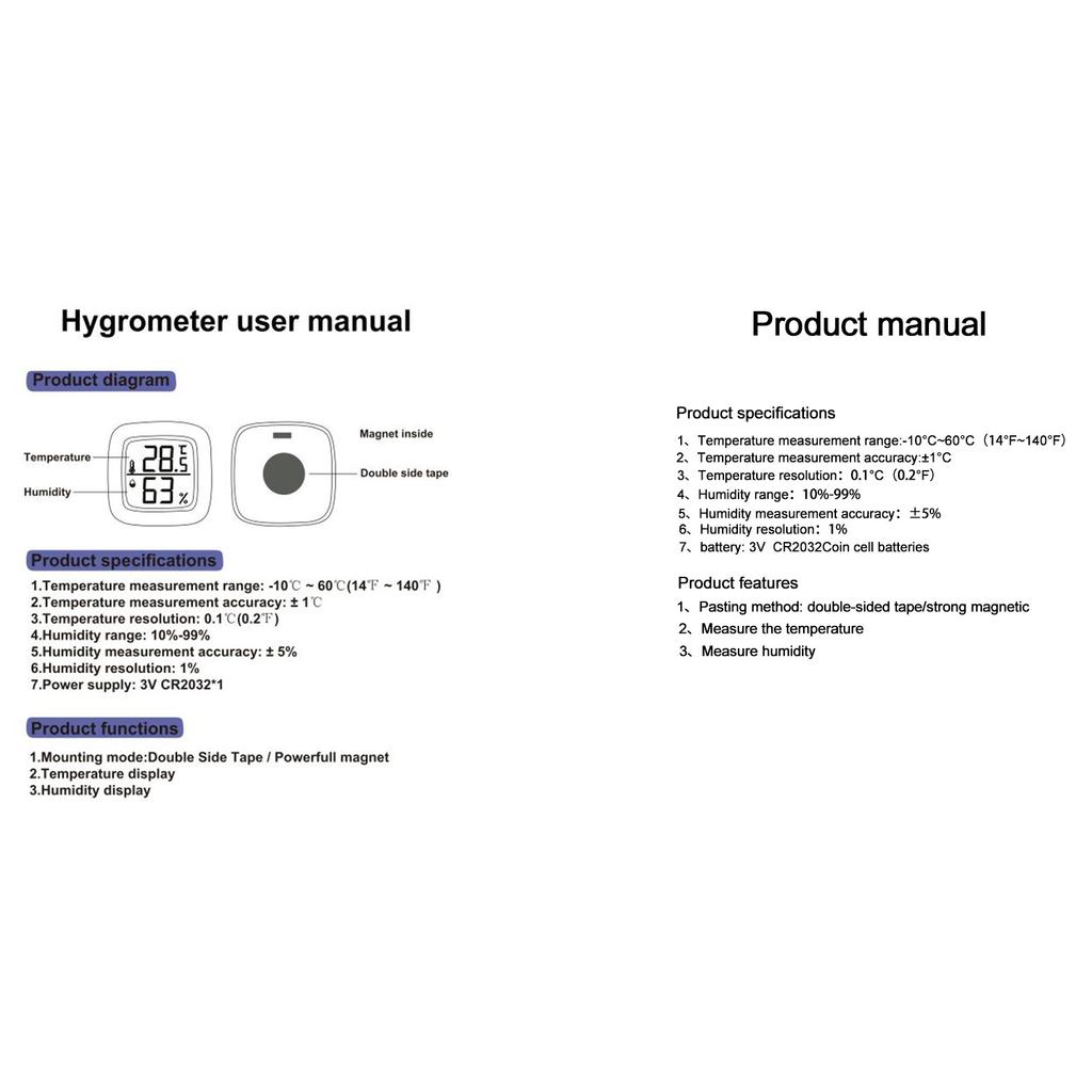 Гигрометр Термометр Комнатный ЖК Цифровой Мини Комнатный Термометр Комнатный Термометр