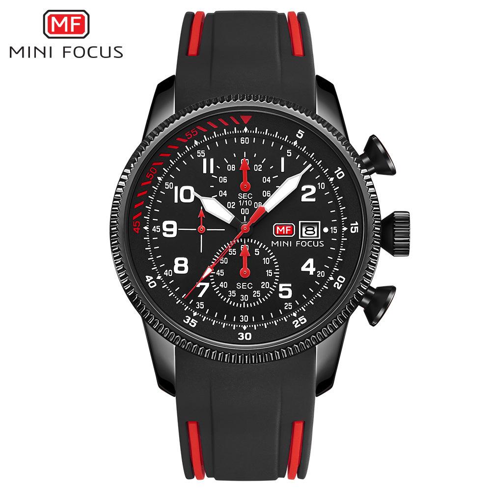Многофункциональные водонепроницаемые кварцевые часы Air Watch, спортивные, светящиеся в темноте, мужские часы с силиконовым ремешком