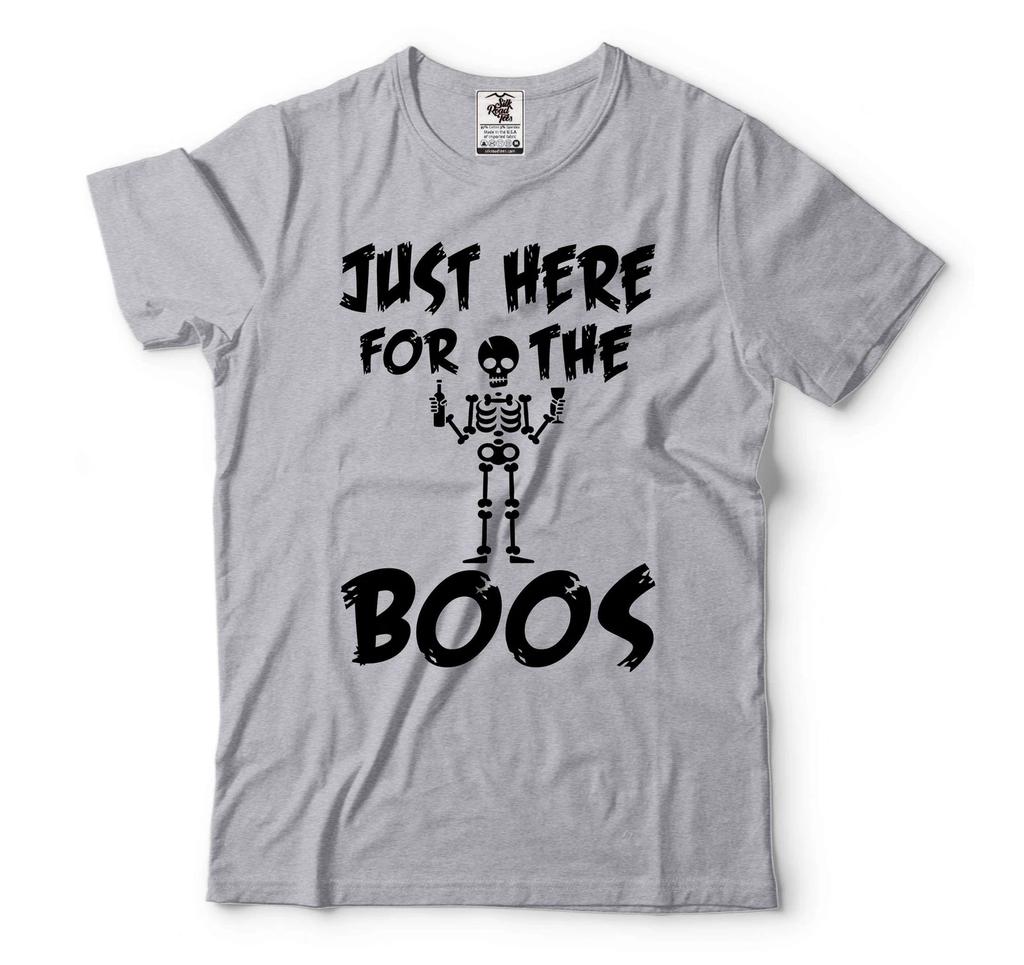 Funny Halloween Shirt Just Here For The Boos Shirt Halloween Humorous Gifts