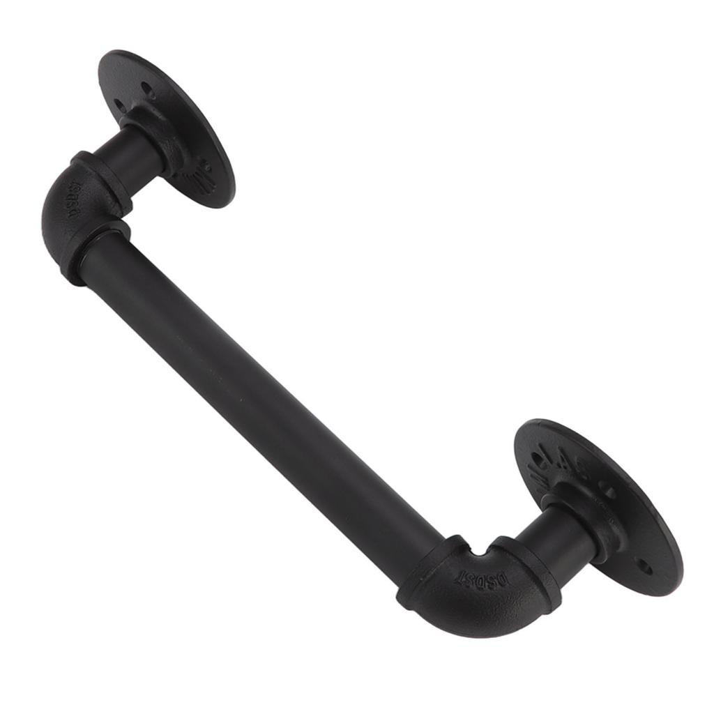 Door Pull Handle Simple Industrial Retro European Style Black Iron Decorative Practical Barn Door
