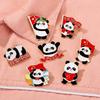 National Day Panda Badge: Cartoon Animal with Five-Star Red Flag "I Love China" Metal Brooch - Trendy National Accessories