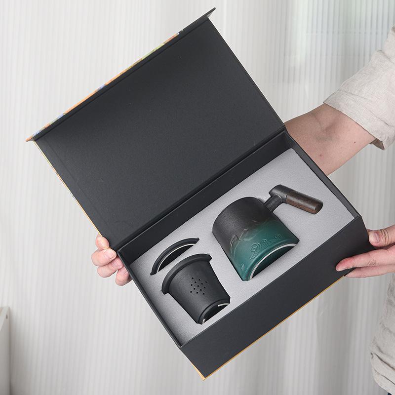 Creative Guochao Mug Gift Box Set Office Gifts Men's and Women's Practical Gifts Annual Meeting Celebration Business Souvenir