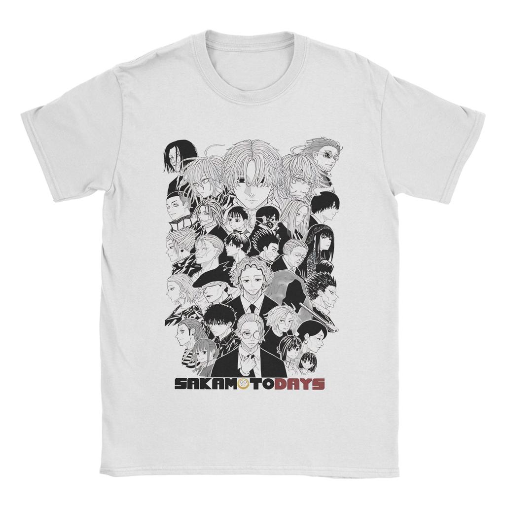 Принтованная футболка 'Дни Сакамото' мужская хлопковая с коротким рукавом Sakamoto Days с круглым вырезом летняя одежда