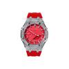 CASIO Unisex Liquid Crystal,Analog Dual Display Series 48.5mm Red Watch GA-2100-4A(Watch8--)