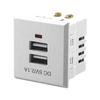 5 В 2,1 А двойная USB-розетка питания, встроенная двойная USB-розетка для настольной зарядки, замена модуля розетки