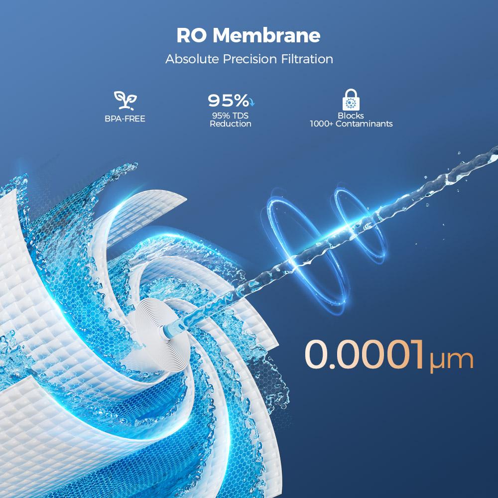 Восстановленный настольный очиститель воды Hydrofast W100 с горячей и водой комнатной температуры, 8 температур