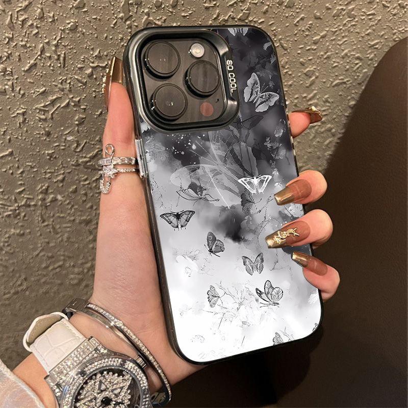 Diablo Butterfly for iPhone15promax mobile phone case Apple 16 matte 13/12/14 anti-drop XS