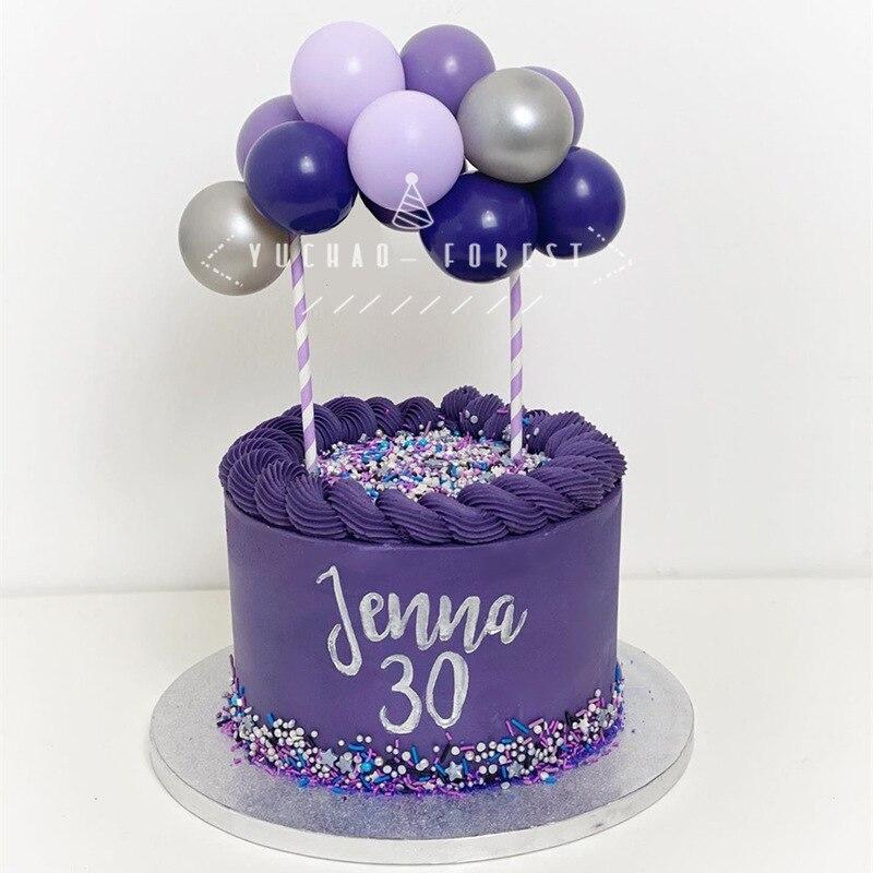 5-дюймовый латексный воздушный шар, топпер для торта, набор металлических шаров-конфетти для дня рождения, детского душа, свадебной вечеринки, украшения, принадлежности для самостоятельного изготовления