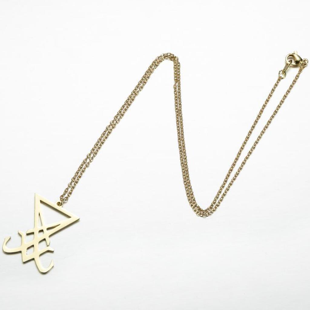 Для креативного символа сатаны, ожерелье, хип-хоп, панк, дьявол, ювелирные изделия, ожерелье с символом Люцифера, цепочка с подвеской из нержавеющей стали