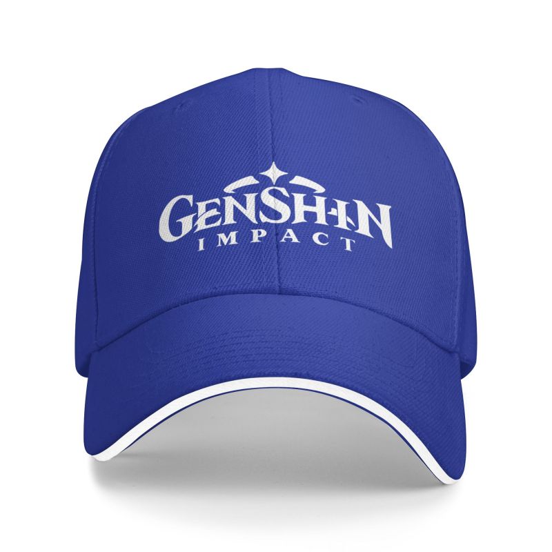 Модная бейсболка с логотипом Genshin Impact для взрослых, унисекс, аниме, игра, регулируемая шляпа для папы для женщин, унисекс, на открытом воздухе