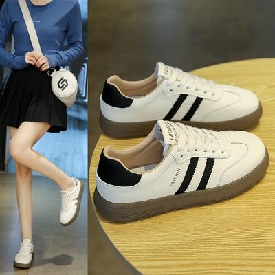 Маленькие белые туфли Женские Легкие Мягкая подошва Подчеркивают маленькую ногу Универсальные Повседневные Весенние Новые Кеды на платформе