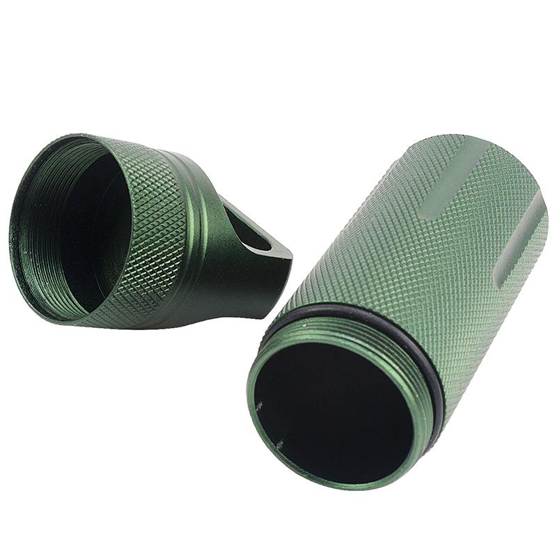 Ящик для хранения вещей для выживания, портативный флакон с лекарствами, контейнер для хранения аварийных инструментов, водонепроницаемый, для повседневного использования, алюминиевый