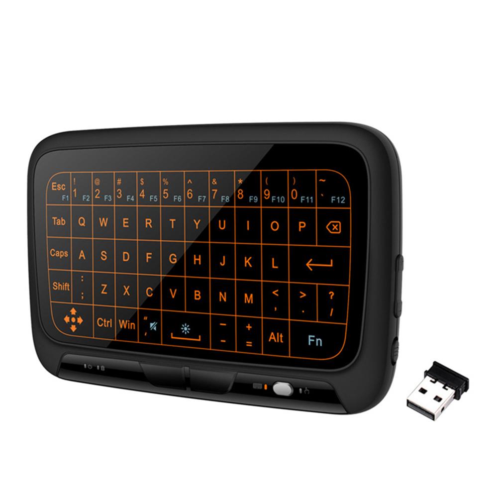 2,4 ГГц клавиатура Air Mouse USB Dongle Receiver полноэкранная сенсорная QWERTY-клавиатура Plug And Play Smart Air Mouse Keyboards для IPTV