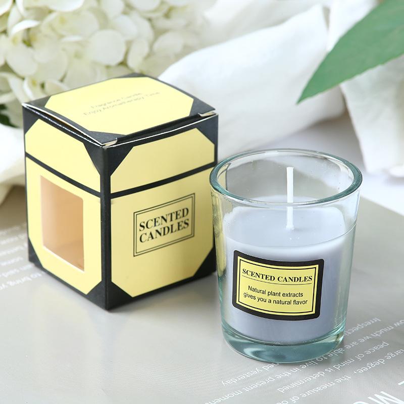 Gift Box Aromatherapy Candles Without Removing Odors Indoor Candles Aromatherapy Glass Romantic Fragrance Candles