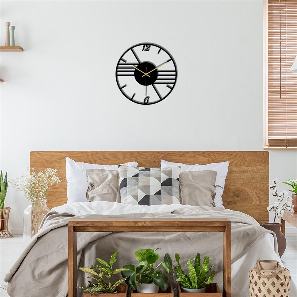 Accurate Timekeeping Modern Wall Clock Non Ticking Battery Operated Wall Clocks Minimalistic Wall Clock for Kitchen